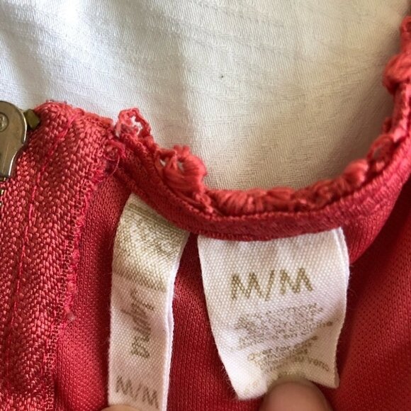 PINK Lace Crochet Tank Top - Picture 9 of 9